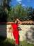 Garcia Yarım Boğazlı Drape Detaylı Kolsuz Elbise 45782 Kırmızı