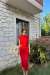 Stella Omuz Vatkalı Elbise 3090 Kırmızı