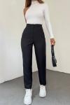 Arka Fileto Pantolon 23422 Siyah