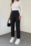Arka Fileto Pantolon 23422 Siyah