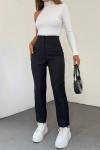 Arka Fileto Pantolon 23422 Siyah