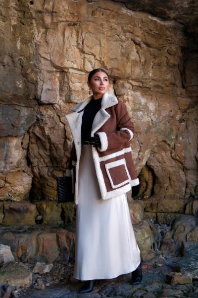 Bella  İçi Yünlü Nubuk Kaban 2545 Taba