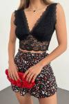 Dantelli Bralet 10168 Siyah