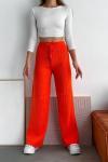 Fitilli Triko Pantolon 1012 Turuncu