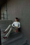 Hilly Fitilli Triko Crop 56687 Beyaz
