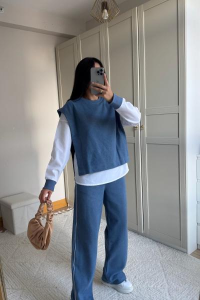 İgor Uzun Kollu Gömlek Takım 2615 Mavi