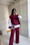 İgor Uzun Kollu Gömlek Takım 2615 Bordo