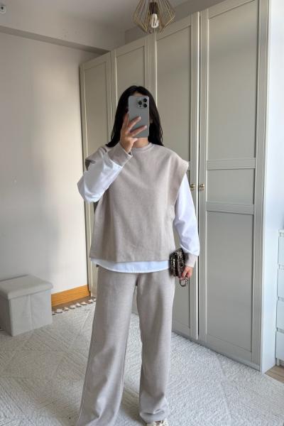 İgor Uzun Kollu Gömlek Takım 2615 Bej