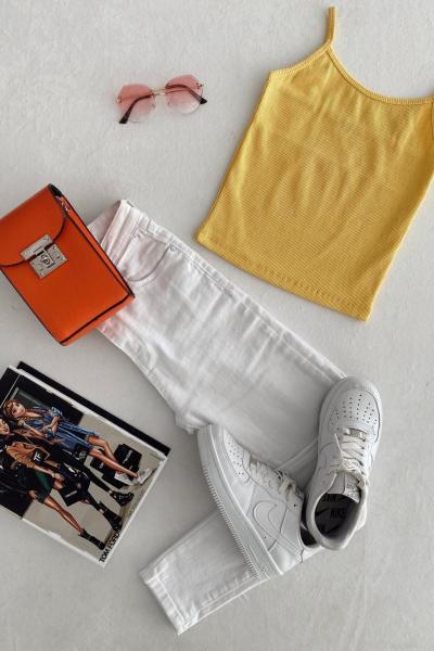 İnce Askılı Atlet 0063 Sarı