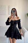 Jesica Kat Kat Elbise 8745 Siyah