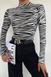 Karen Desenli Bluz 10048 Zebra