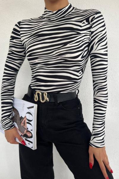 Karen Desenli Bluz 10048 Zebra