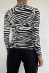 Karen Desenli Bluz 10048 Zebra