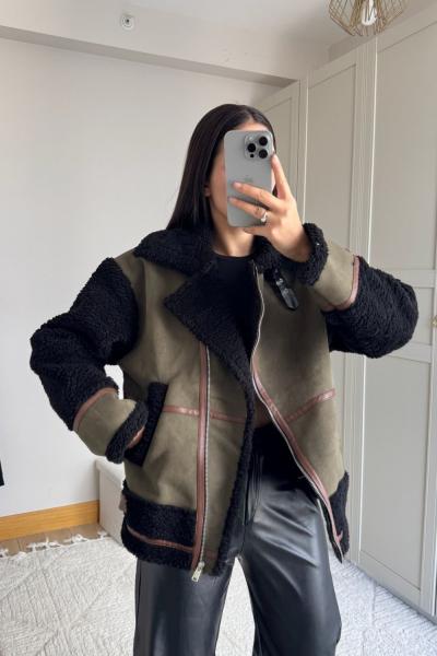 Kevin Oversize Tasarım Kaban 50024 Haki