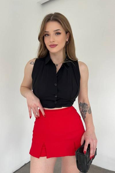 Kolsuz Koton Gömlek 10396 Siyah