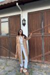 Lola Oversize Kol Detaylı Trençkot 1211  Vizon