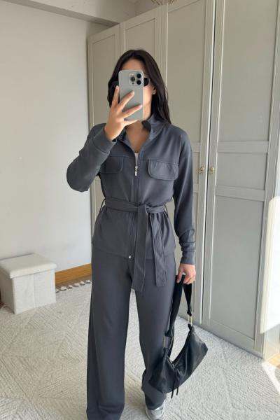 Martin Cep Detaylı İkili Takım 2622 Antrasit