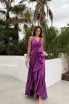 Missy Volanlı Abiye A3x Mor