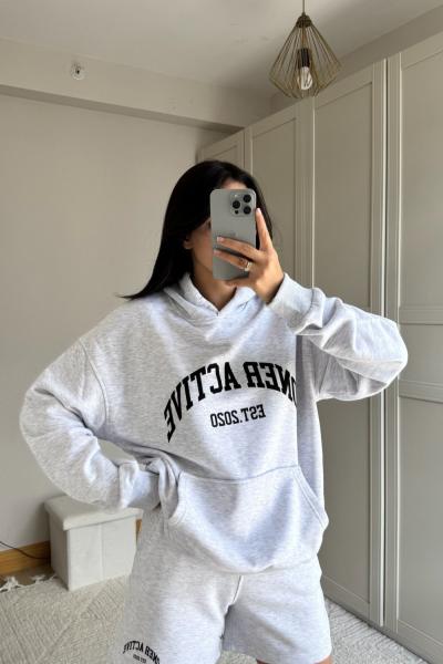 Nixie Şortlu İkili Takım 2614 Gri