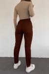 Ön Flato Pantolon 22407 MM Taba