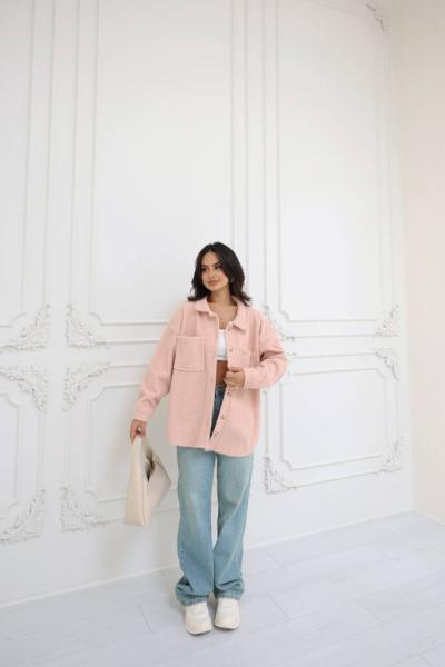 Oversize Ceket 39011 Pudra