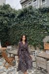 Pliseli Şifon Elbise 3073 Leopar