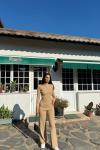Sadie Boncuk Detaylı İkili Takım 3745 Vizon