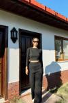 Sadie Boncuk Detaylı İkili Takım 3745 Siyah