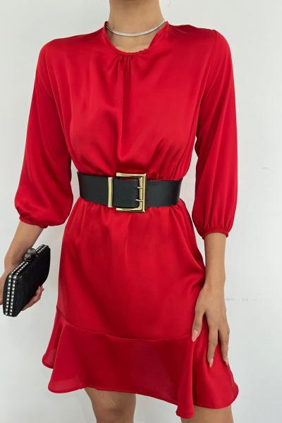 Saten Elbise 5011 B12x Kırmızı
