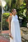 Sezen Gül Detay Şifon Abiye 9351 Beyaz