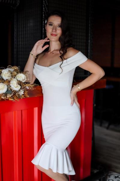 Tasarım Balık Elbise 581344 F9x Beyaz