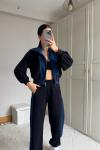Violet  Jean Detay Tasarım Takım 2640 Siyah