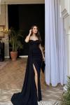 Ariana Gloplu Sim Detay Abiye 583218  Siyah
