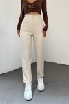 Arka Fileto Pantolon 23422 Taş Rengi