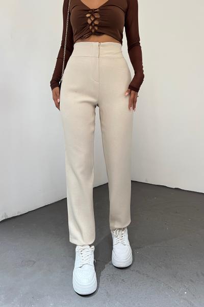Arka Fileto Pantolon 23422 Taş Rengi