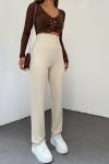 Arka Fileto Pantolon 23422 Taş Rengi