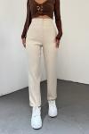 Arka Fileto Pantolon 23422 Taş Rengi