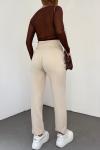 Arka Fileto Pantolon 23422 Taş Rengi