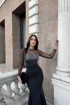 Asra Tül Detay Işıltılı Abiye 583080 Siyah
