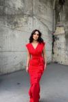 Berlin Fırfır Detay Yırtmaçlı Abiye 582443 A2x Kırmızı