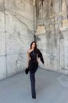 Camelia Tek Kol Saten Abiye 582922 Siyah