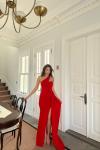 Diva Kuyruklu Yırtmaçlı Abiye 582475 A6x Kırmızı