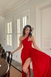 Diva Kuyruklu Yırtmaçlı Abiye 582475 A6x Kırmızı