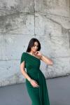 Ewo Kuyruklu Tek Omuz Abiye 582108 Zümrüt
