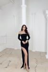 İzora Straplez Taş Detay Tasarım Abiye 583054 Zümrüt