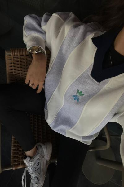 Jose Polo Yaka Sweatshirt 1907 Gri