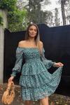 Kat Kat Şifon Elbise 2831 C20x R Zümrüt