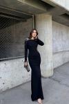 Kayla Omuz Vatkalı Tasarım Abiye 583073 Siyah