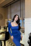 Lara Midi Boy Kalem Elbise 581864 Saks Mavisi