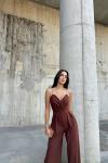 Lilia İp Askı Tulum 582101 G7X D1x Acı Kahve